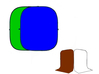 Grifon KiT - 4B4 - Хромакей 1.5х2м (Зелёный/Синий) + чехол Белый/ Коричневый 1.5х3м