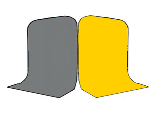 Фон Grifon 1,5х3 метра Серый и Жёлтый