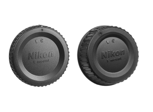 Крышки для объектива Nikon (комплект, крышка байонета и задняя крышка, черного цвета)