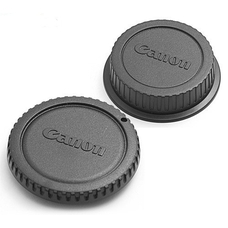 Крышки для объектива Canon (комплект, крышка байонета и задняя крышка, черного цвета)