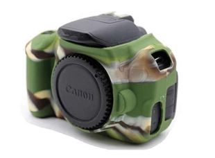 Силиконовый чехол для фотоаппарата Canon EOS 600D (цвет камуфляжный)