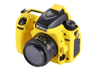 Силиконовый чехол для фотоаппарата Nikon D750 (цвет желтый)