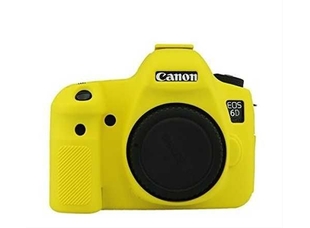 Силиконовый чехол для фотоаппарата Canon EOS 6D (цвет желтый)