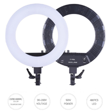 LED GRIFON SMD 50 W - Селфи-кольцо. Кольцевой светодиодный осветитель c регулировкой яркости и цветовой температуры 3200К-5800К