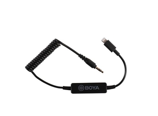 Boya '35C-L переходник-адаптер с TRS (3.5 мм) на Apple Llightning