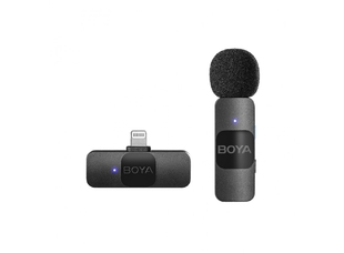 BOYA BY-V1 Lightning Ультракомпактная беспроводная микрофонная система с частотой 2,4 ГГц