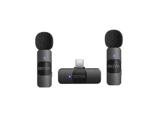 BOYA BY-V20 USB-C Ультракомпактная беспроводная микрофонная система с частотой 2,4 ГГц
