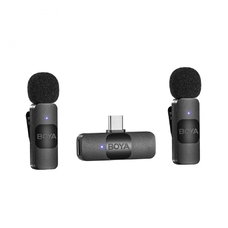 BOYA BY-V20 USB-C Ультракомпактная беспроводная микрофонная система с частотой 2,4 ГГц