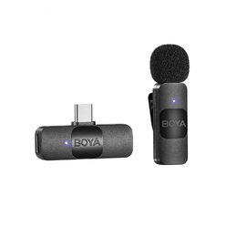 BOYA BY-V10 USB-C Ультракомпактная беспроводная микрофонная система с частотой 2,4 ГГц