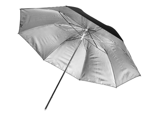 Фотозонт серебристый отражающий MINGXING Black / Silver Umbrella (45") 114 cm