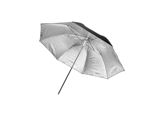 Фотозонт серебристый отражающий Mingxing Black / Silver Umbrella (33") 84 cm