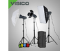 Комплект импульсного света Visico VL PLUS 200 Softbox/Barndoor kit с сумкой